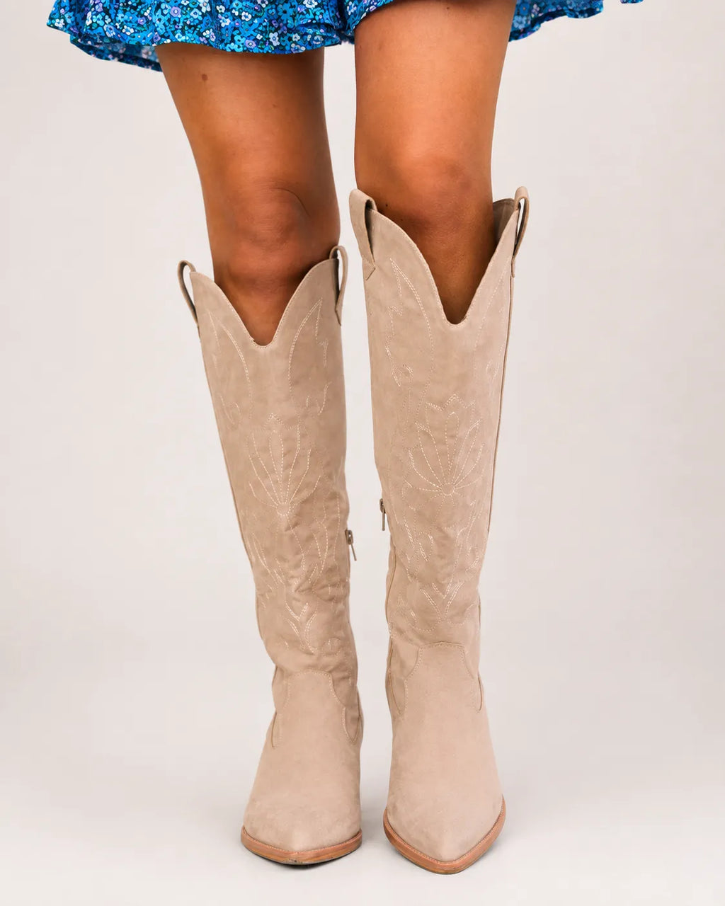 Shania Tan Tall Cowboy Boots