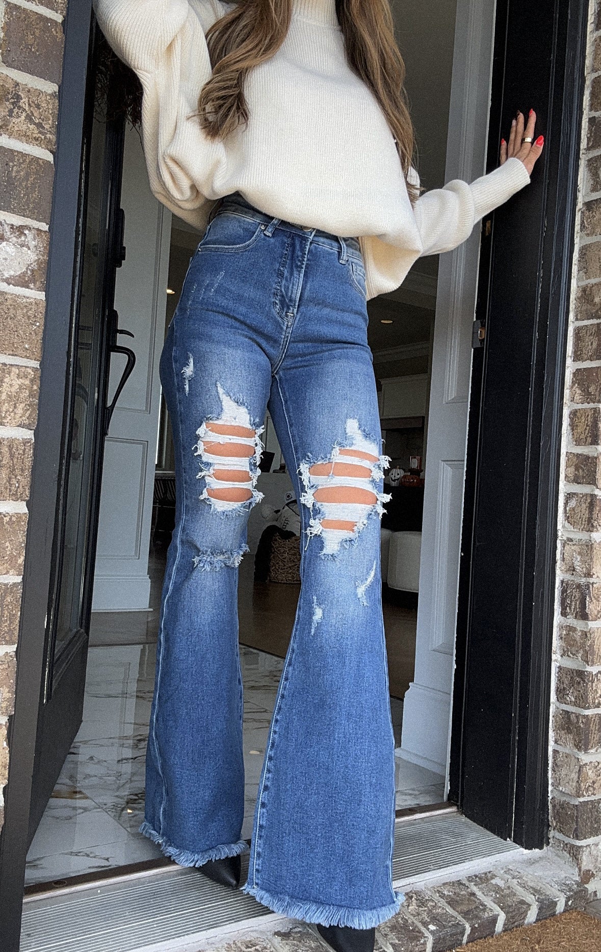Viral Lainey Tummy Control Flare Jeans