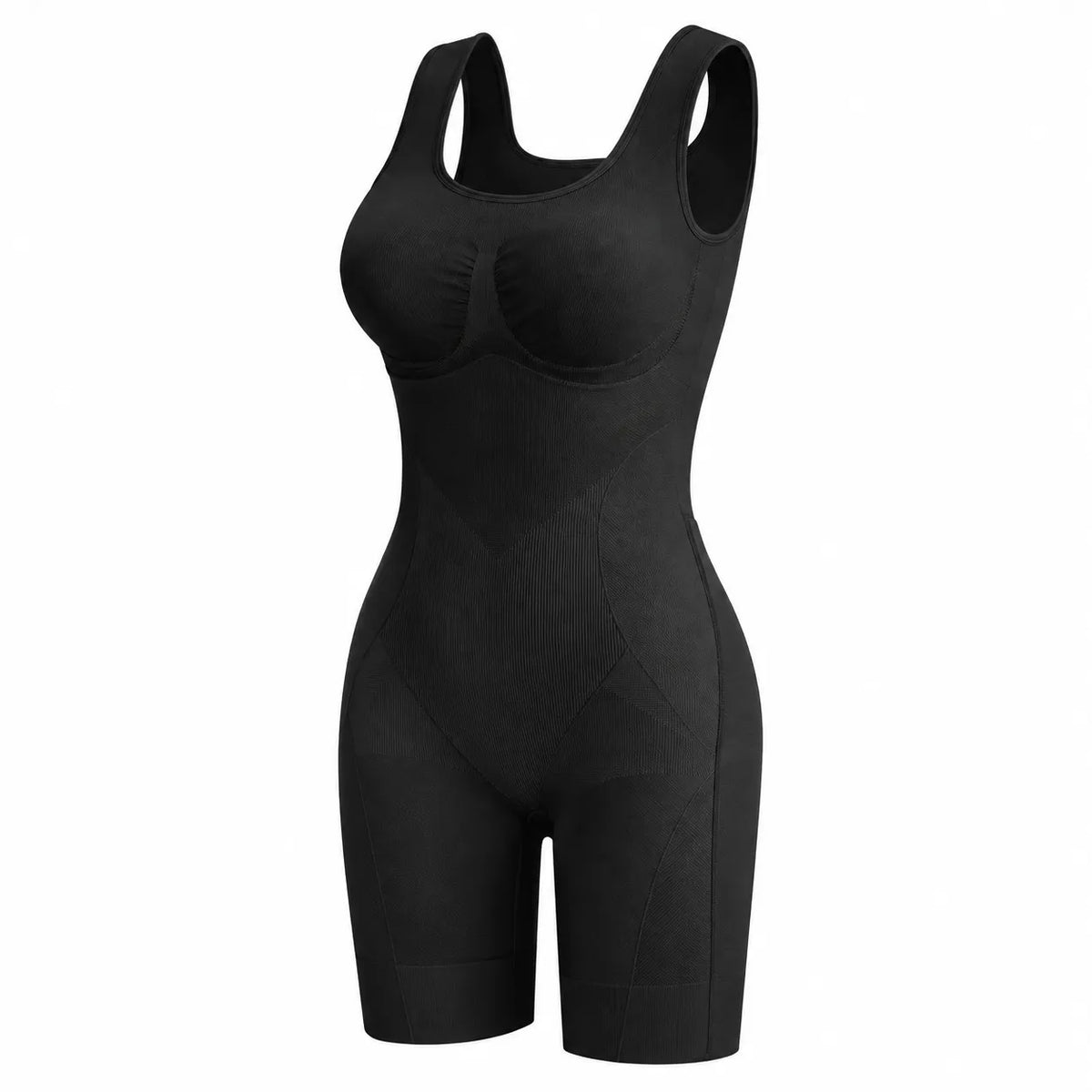 Black Easy-Off Sculpting Bodysuit