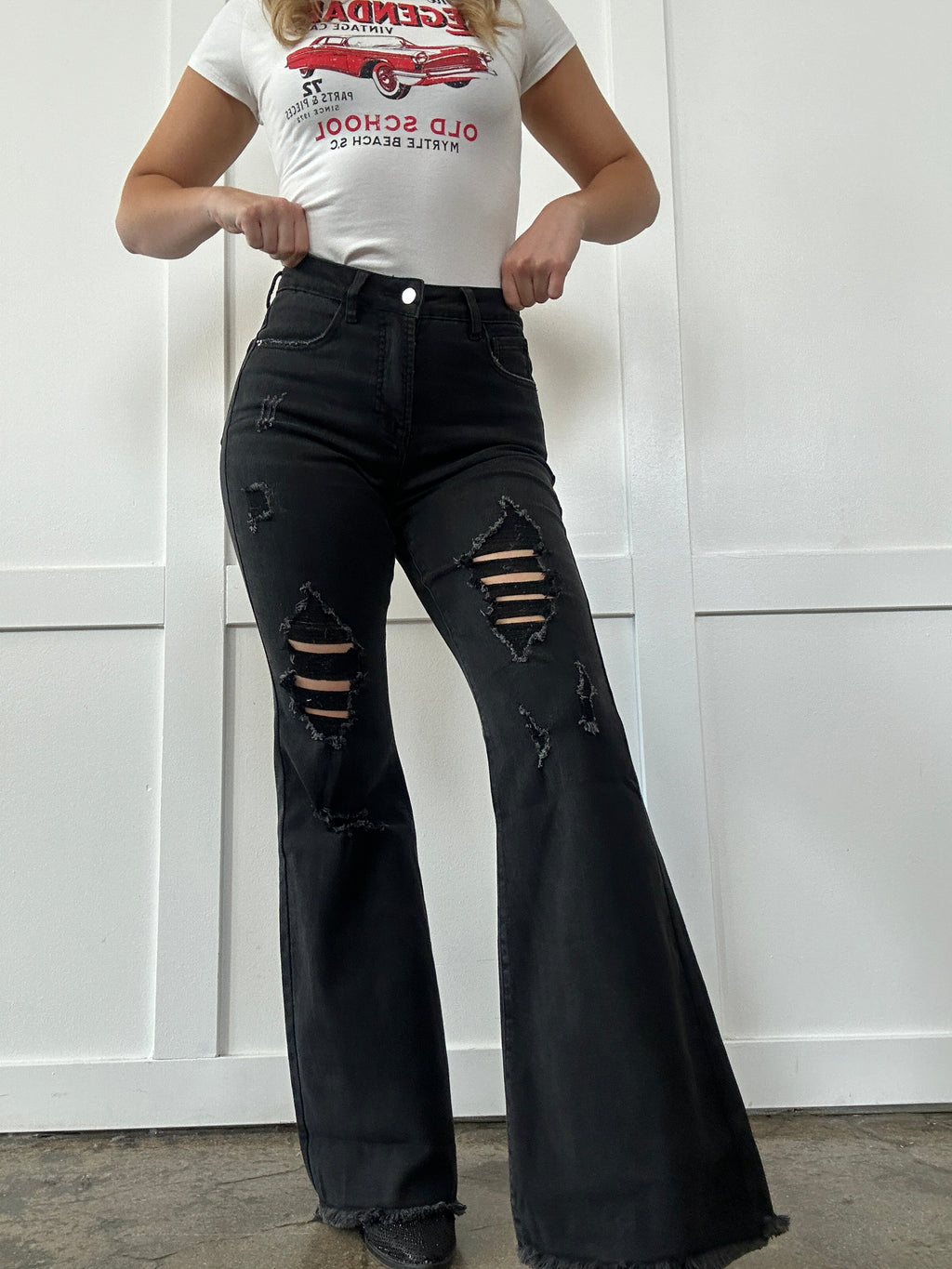 Viral Lainey Tummy Control Flare Jeans