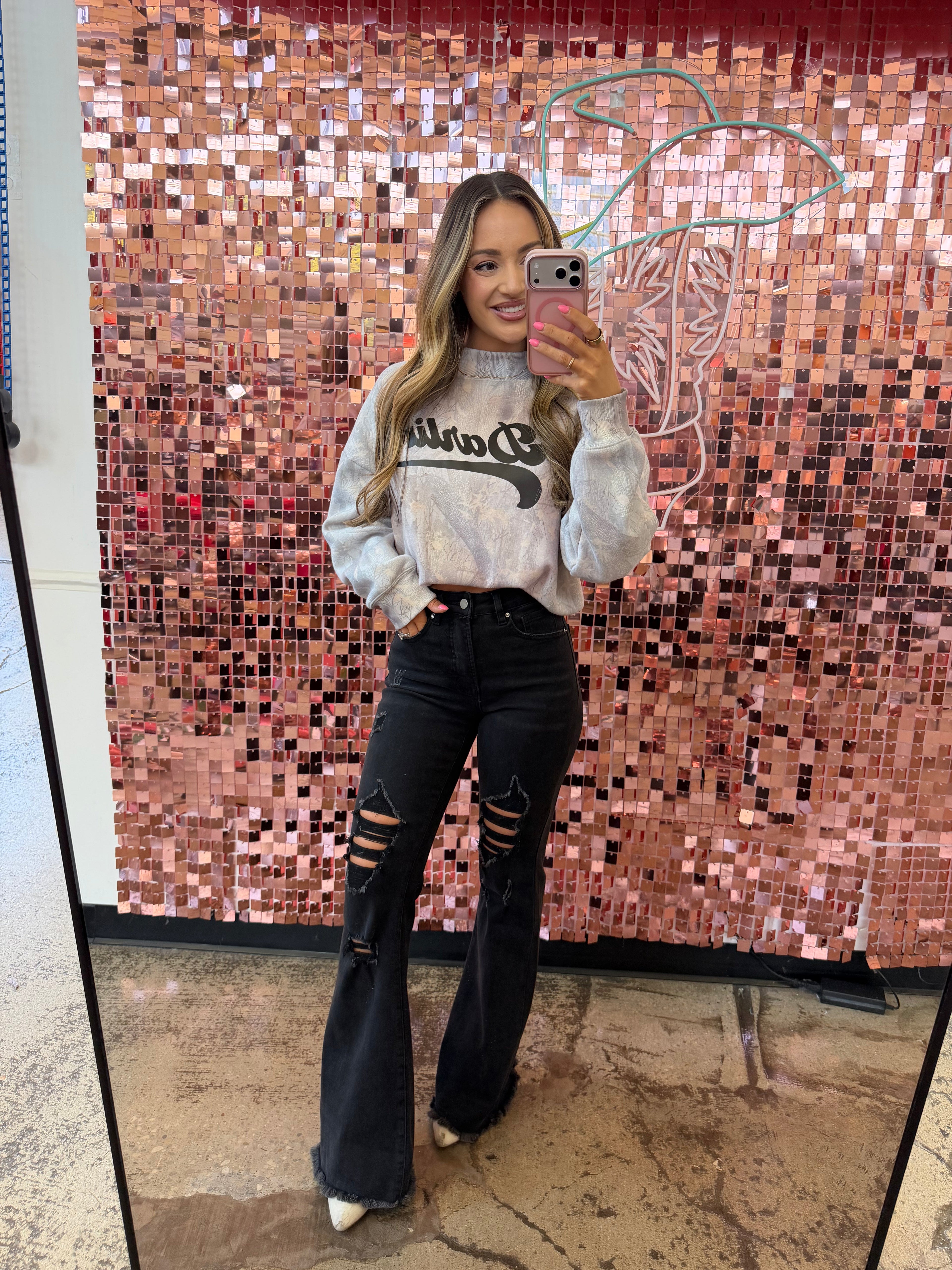 Viral Lainey Tummy Control Flare Jeans