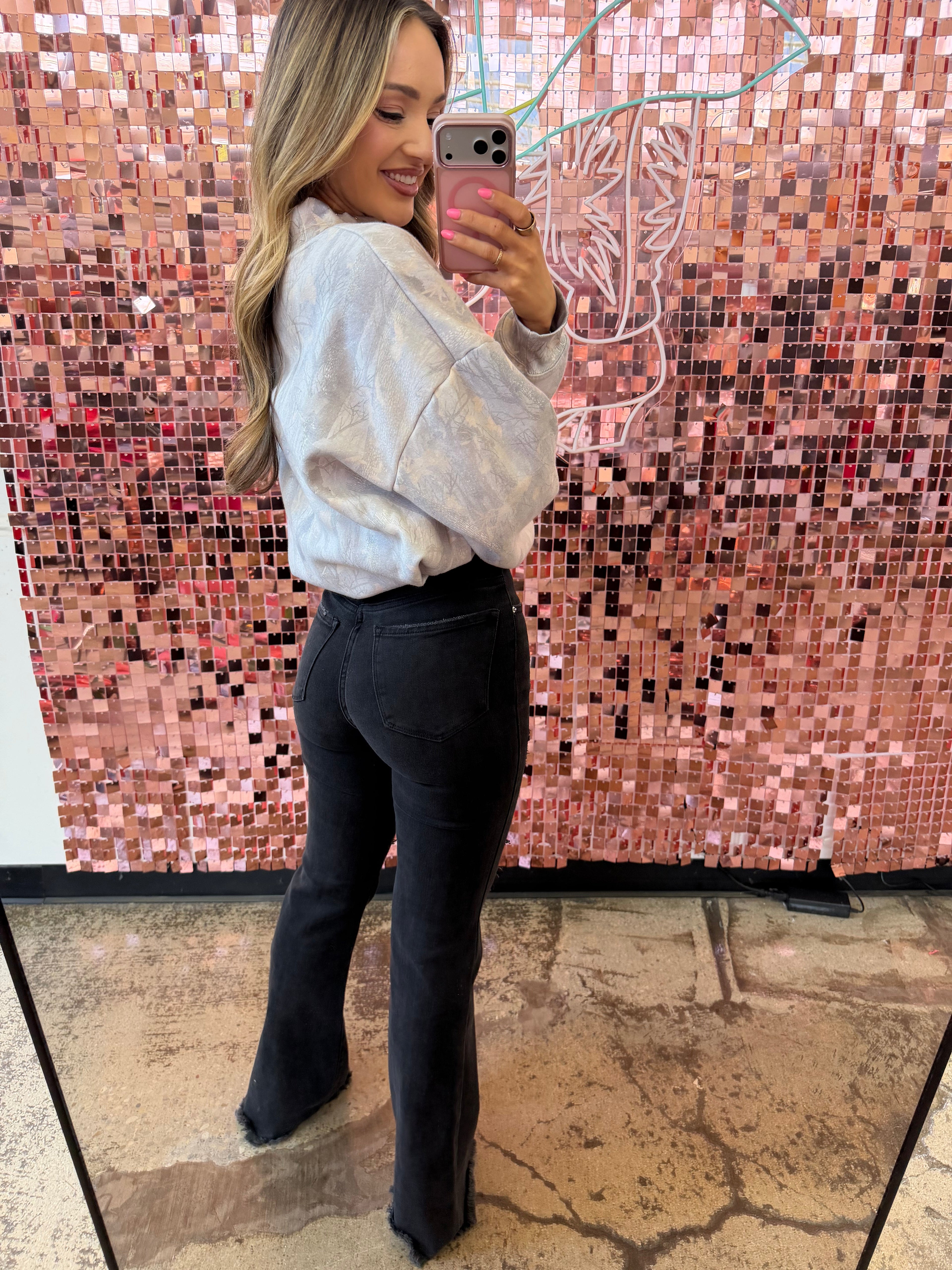 Viral Lainey Tummy Control Flare Jeans