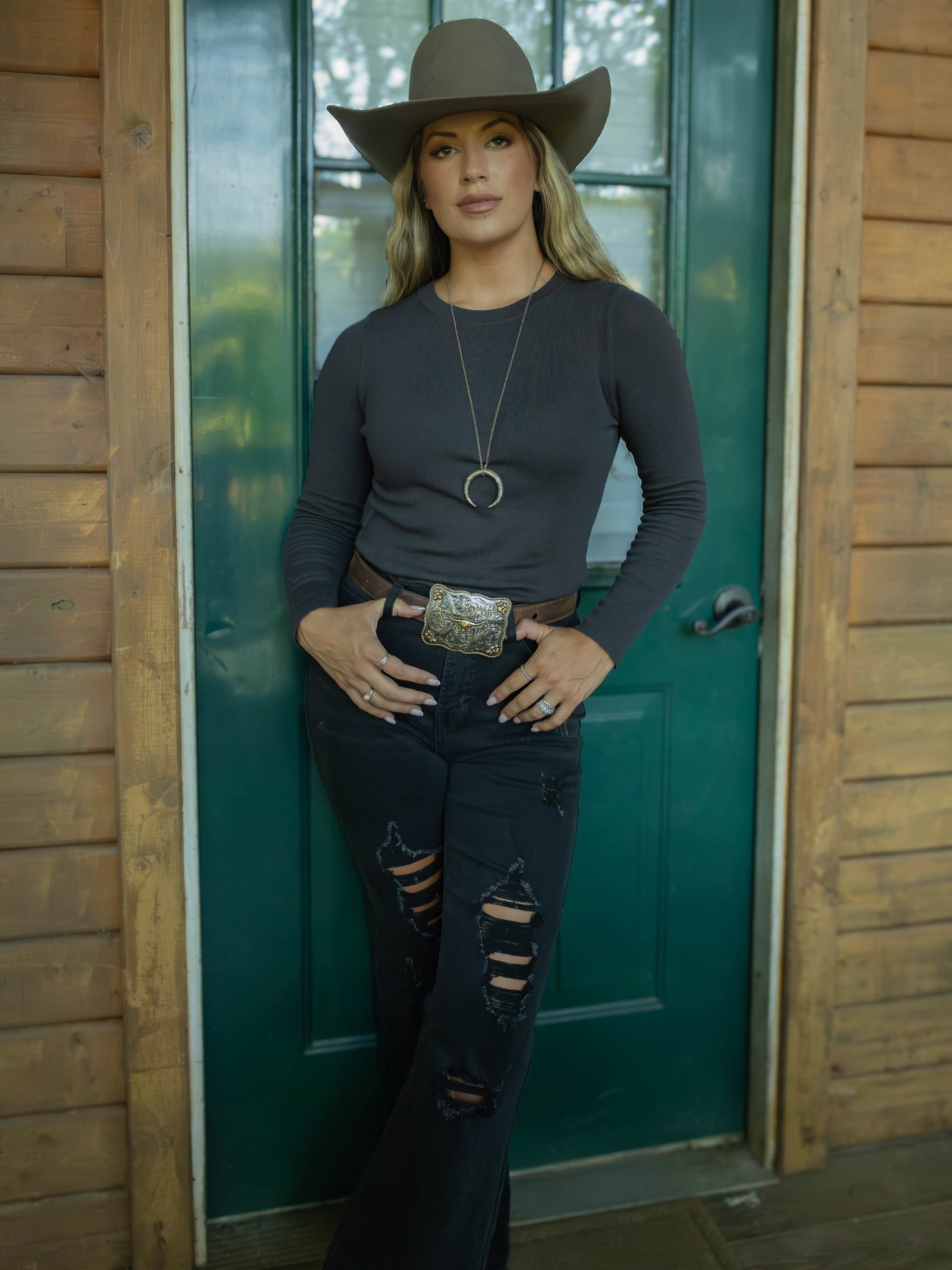 Viral Lainey Tummy Control Flare Jeans