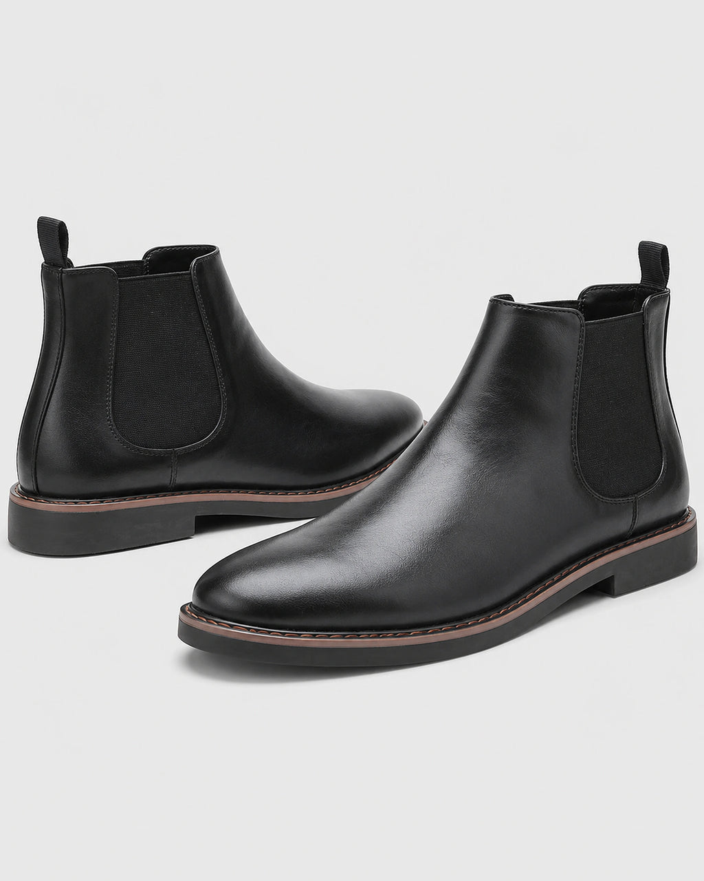 Men's Chelsea Boots with Elastic Side Panels and Pull Tab – Ivo