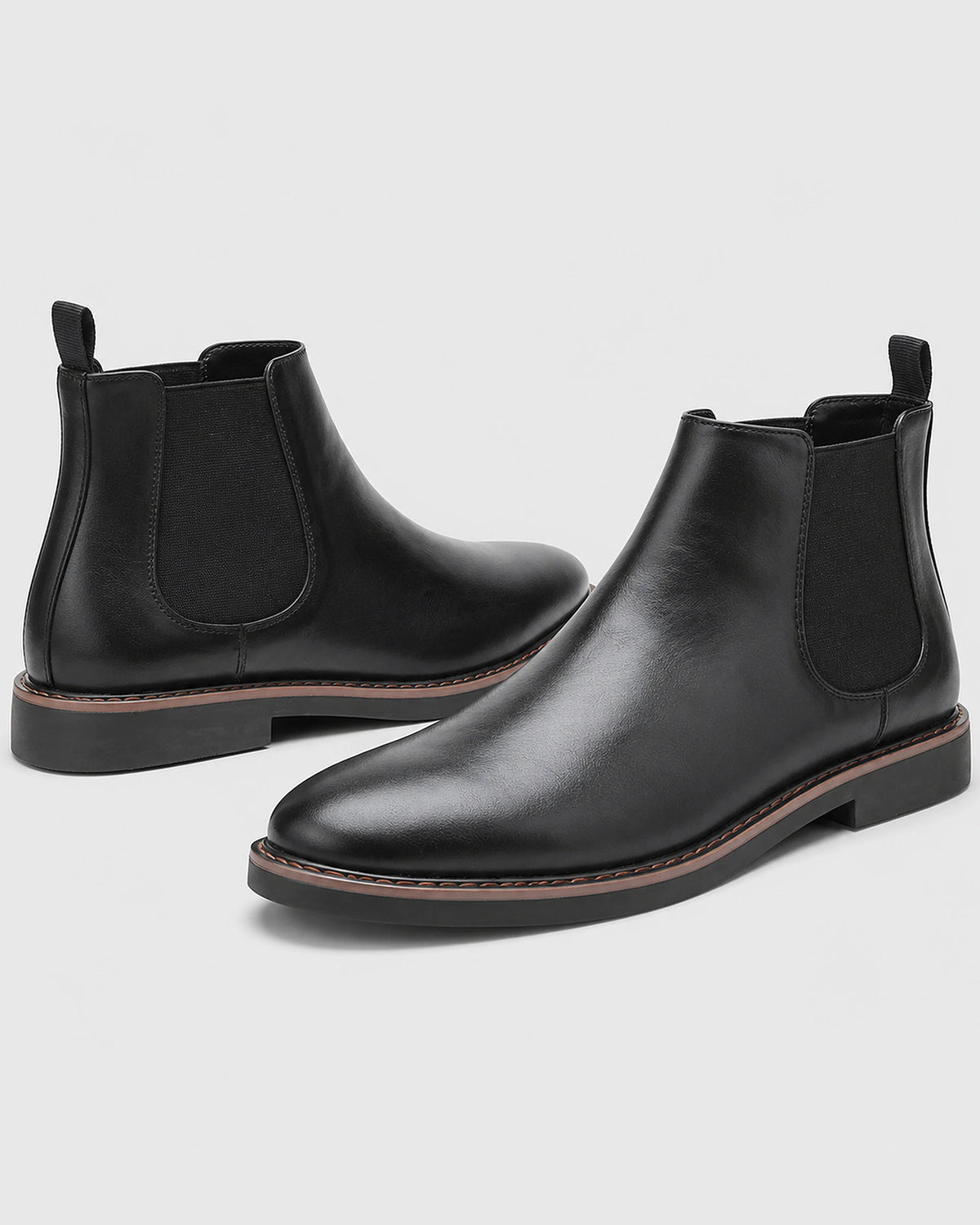 Men's Chelsea Boots with Elastic Side Panels and Pull Tab – Ivo