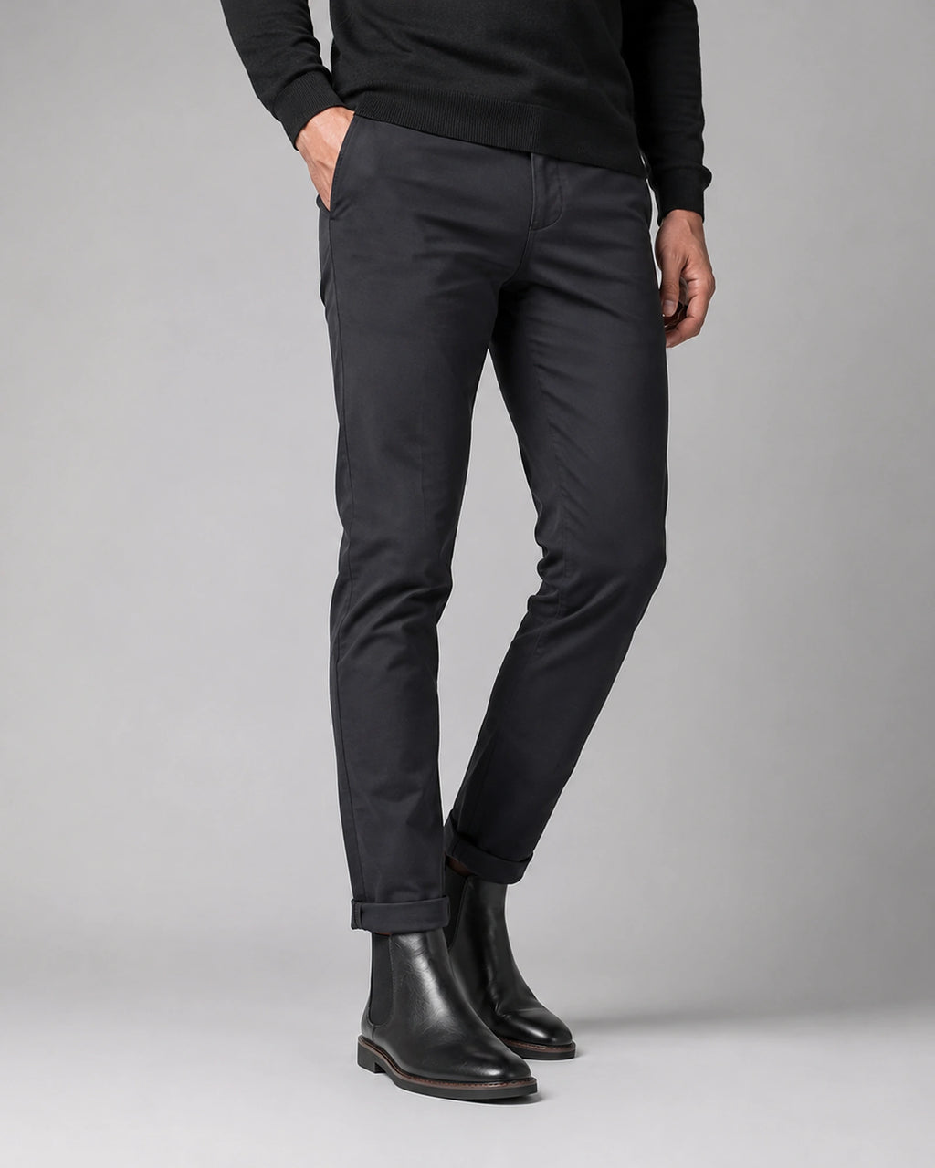 Men's Chelsea Boots with Elastic Side Panels and Pull Tab – Ivo