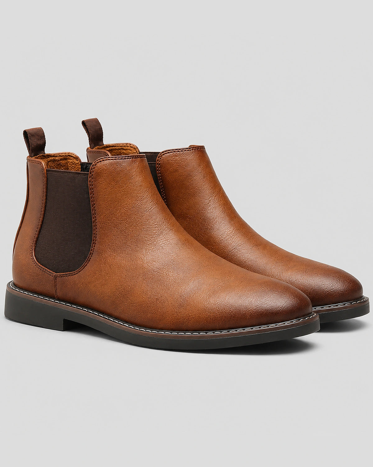 Men's Chelsea Boots with Elastic Side Panels and Pull Tab – Ivo
