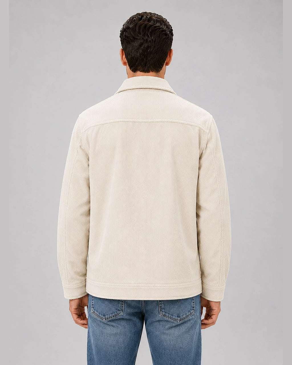 Men's Corduroy Overshirt Jacket with Snap Button Front – Flynn