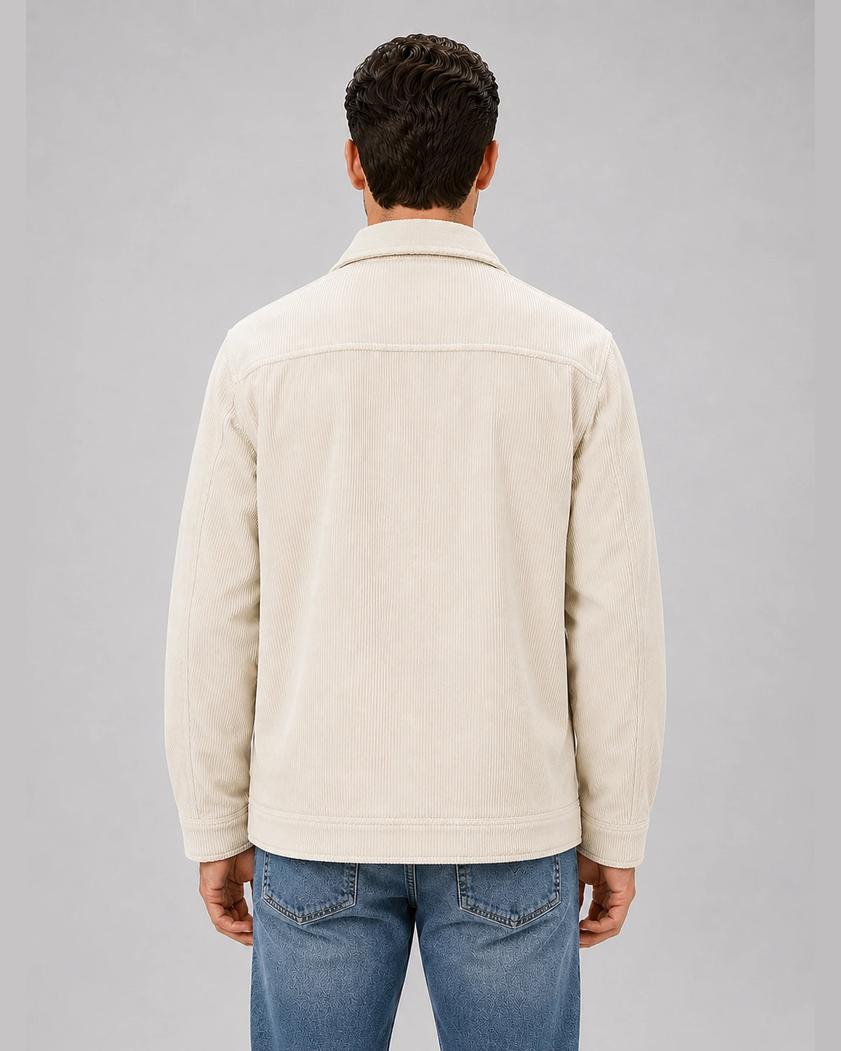 Men's Corduroy Overshirt Jacket with Snap Button Front – Flynn
