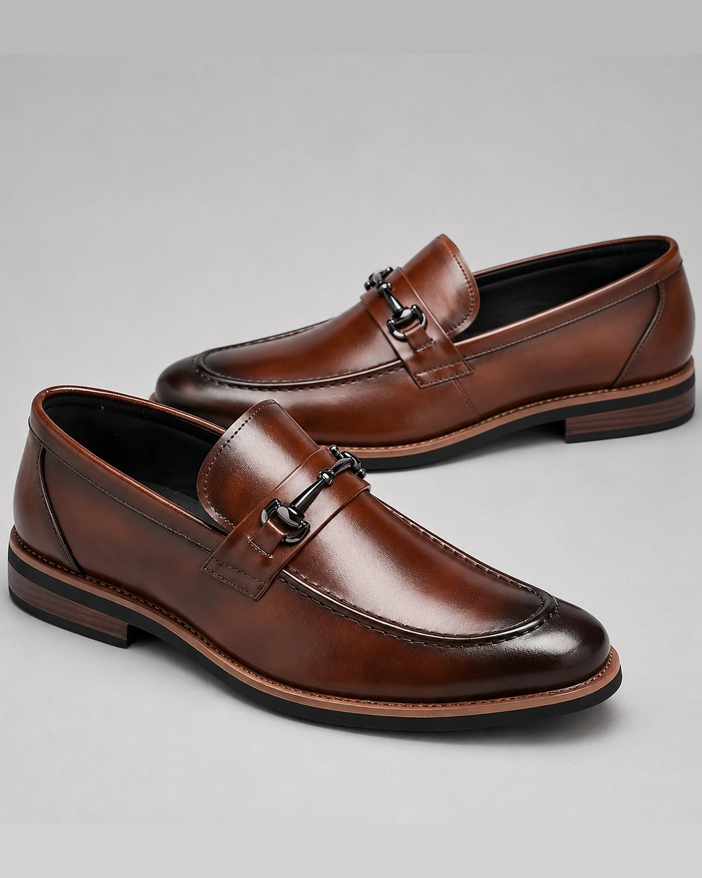 Men's Horsebit Trim Dress Loafers with Stitched Apron Toe – Vince
