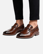 Men's Horsebit Trim Dress Loafers with Stitched Apron Toe – Vince