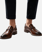 Men's Horsebit Trim Dress Loafers with Stitched Apron Toe – Vince