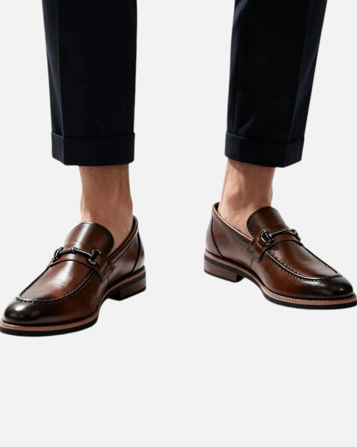 Men's Horsebit Trim Dress Loafers with Stitched Apron Toe – Vince