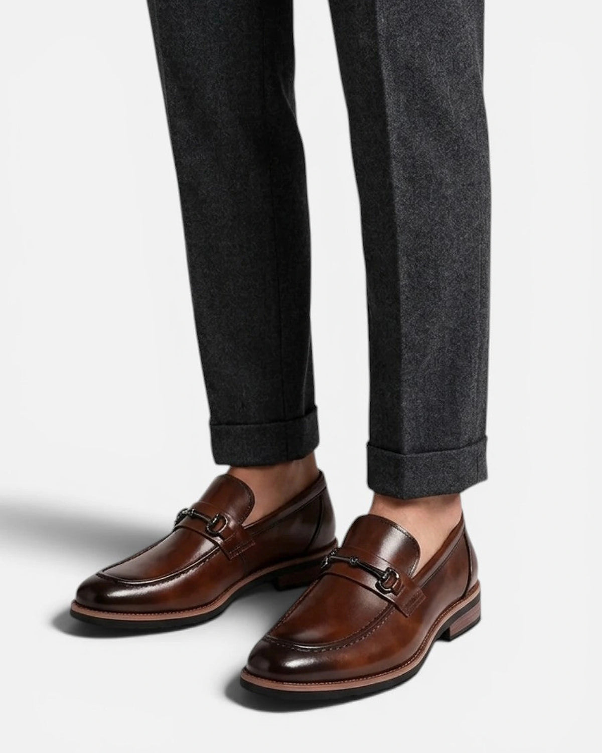 Men's Horsebit Trim Dress Loafers with Stitched Apron Toe – Vince