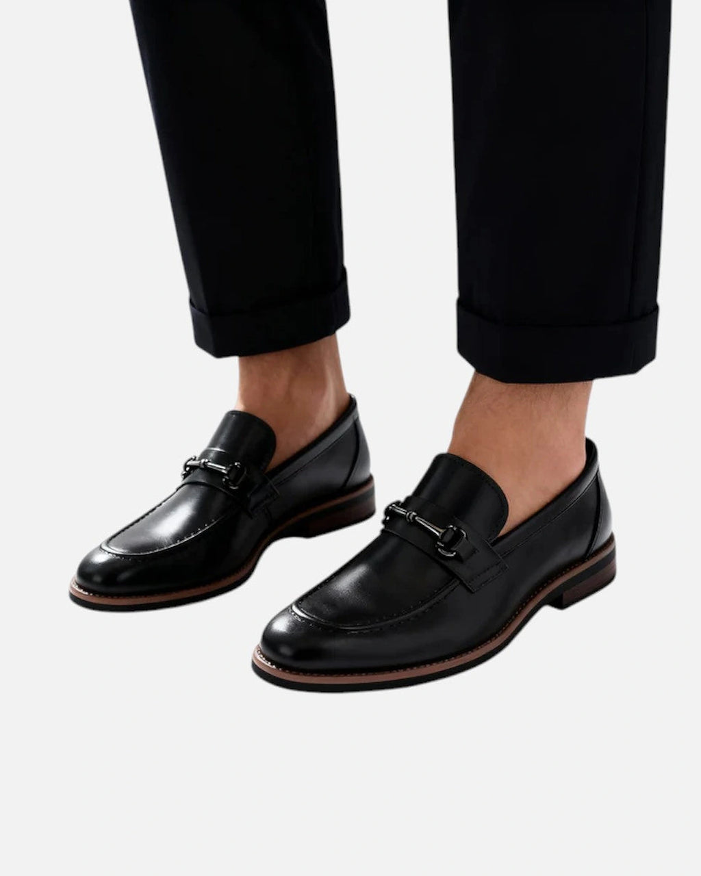 Men's Horsebit Trim Dress Loafers with Stitched Apron Toe – Vince