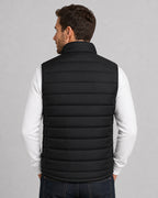 Men's Quilted Stand Collar Zip-Up Gilet with Side Pockets – Wesley