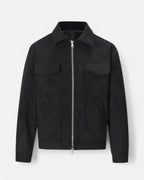 Men's Relaxed Fit Suede-Look Trucker Jacket with Flap Pockets – Bennett