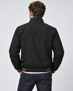 Men's Reversible Zip-Up Bomber Jacket with Ribbed Collar and Contrast Lining – Max