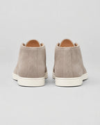 Men's Suede Slip-On Ankle Boots with Moc Toe and Contrast Sole – Niall