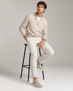 Men's Suede Slip-On Ankle Boots with Moc Toe and Contrast Sole – Niall