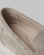 Men's Suede Slip-On Loafers with Stitched Moc Toe – Gideon