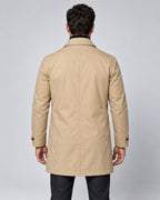 Men's Tailored Longline Mac Coat with Button Front – Harvey