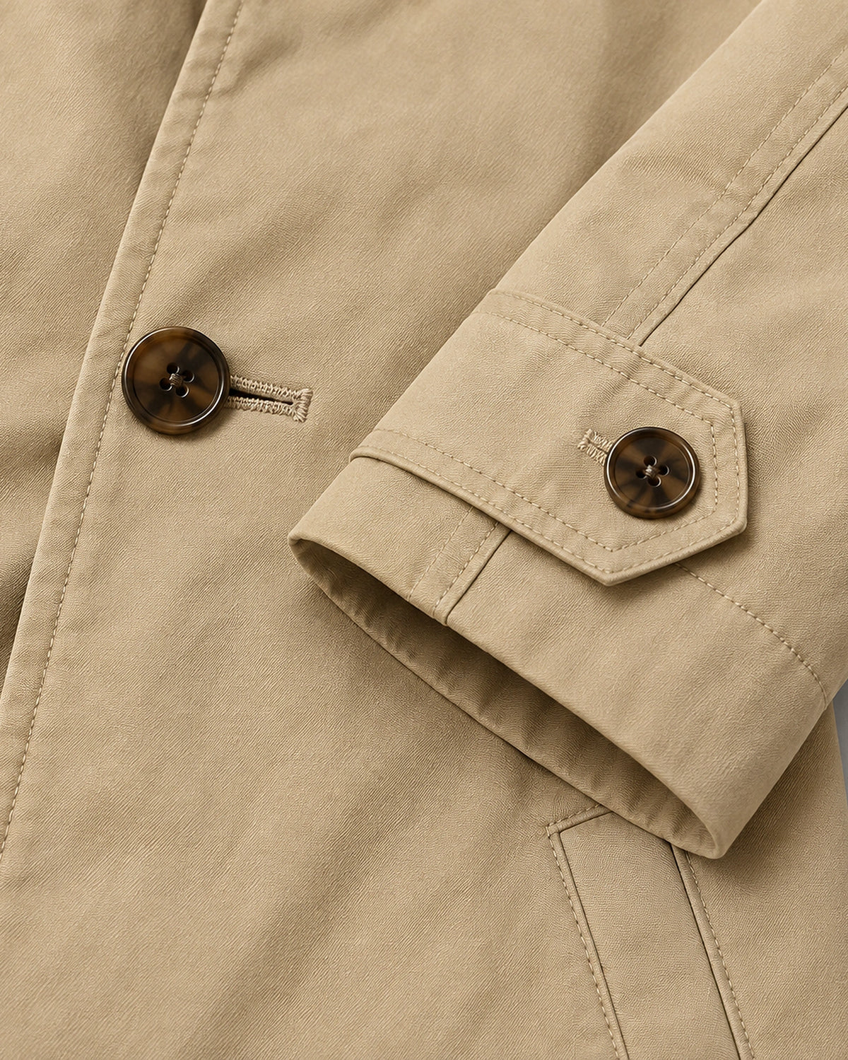 Men's Tailored Longline Mac Coat with Button Front – Harvey
