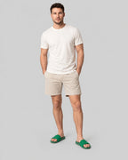 Men's Woven Strap Slide Sandals with Ridged Sole in Green – Elliot