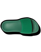 Men's Woven Strap Slide Sandals with Ridged Sole in Green – Elliot