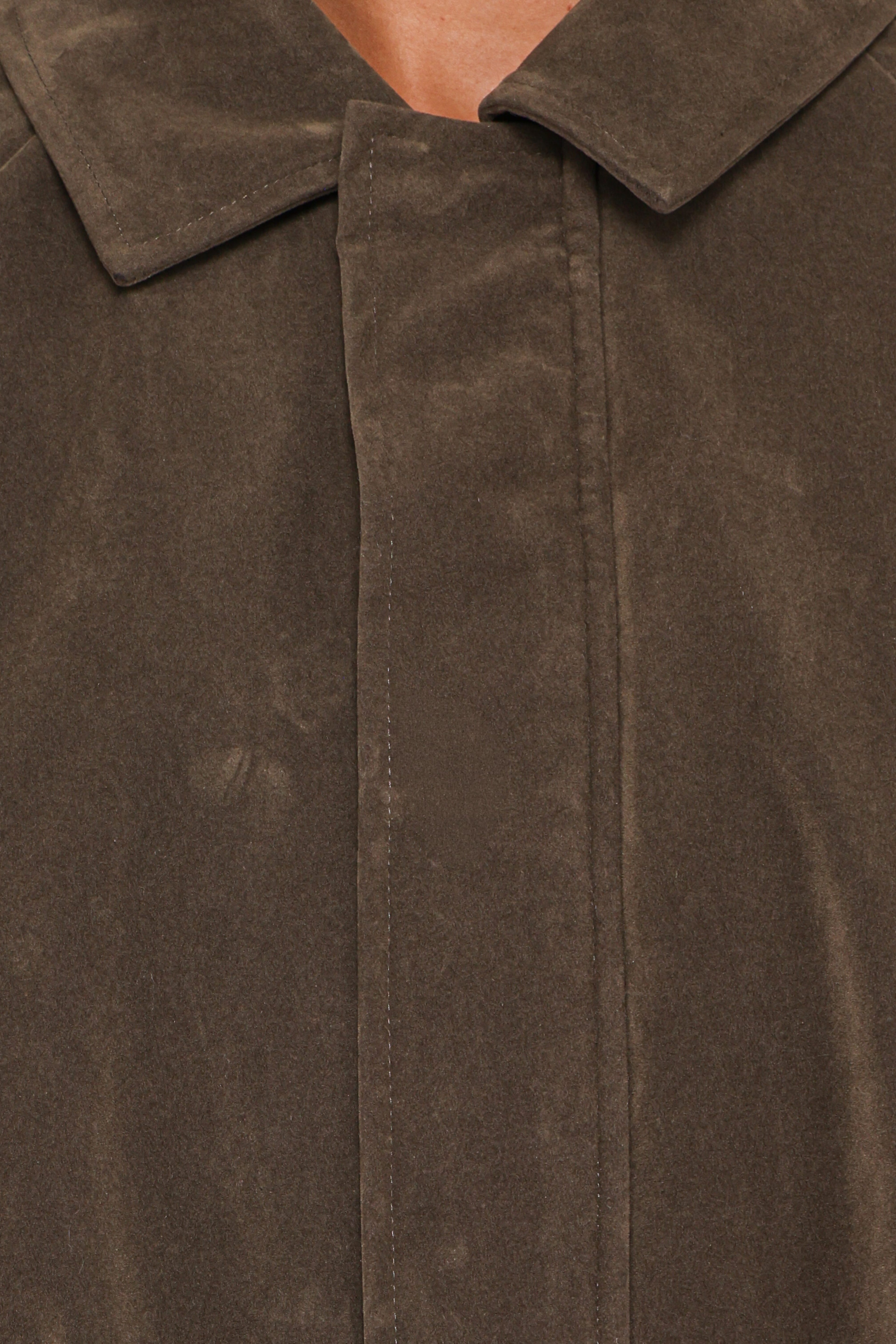 Petal and Pup USA OUTERWEAR Jensen Faux Suede Bomber Jacket - Olive