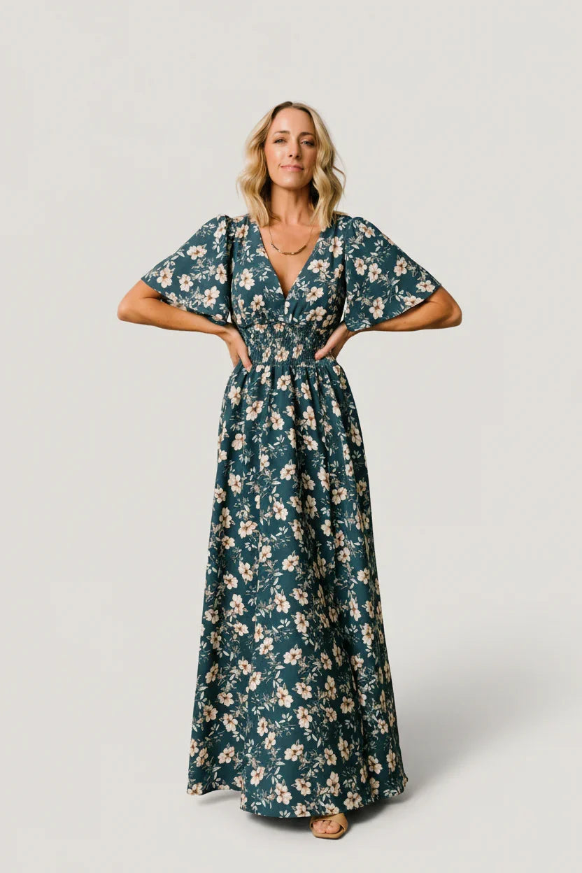 Verona Smocked Maxi Dress