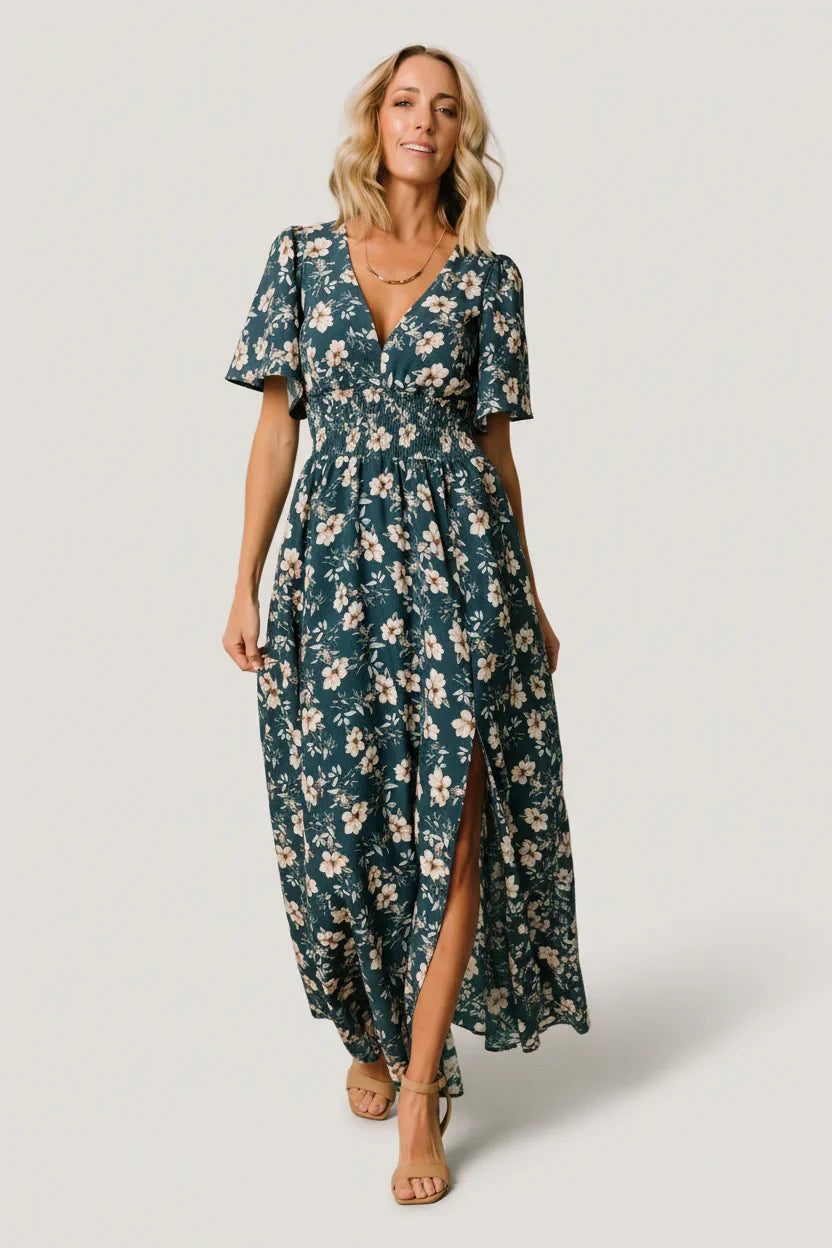 Verona Smocked Maxi Dress
