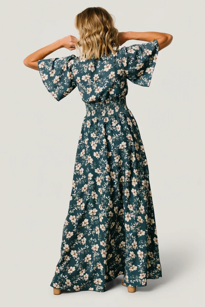 Verona Smocked Maxi Dress
