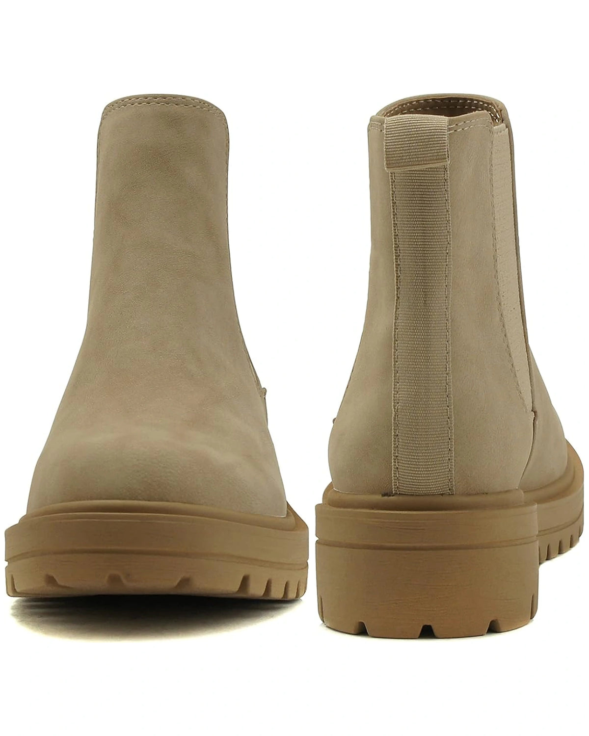 Women's Chunky Platform Chelsea Boots with Elastic Gusset Panels – Jessa Mae