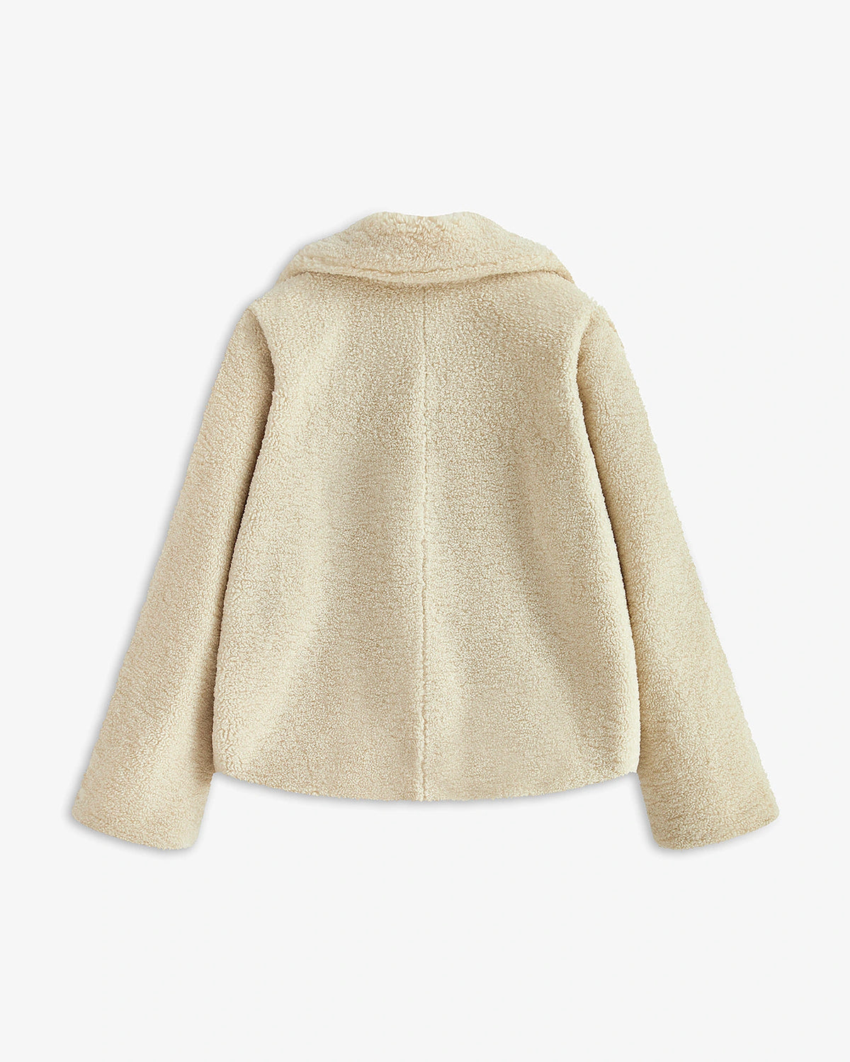 Women's Collared Teddy Coat with Patch Pockets, Relaxed Fit – Ivy Lou