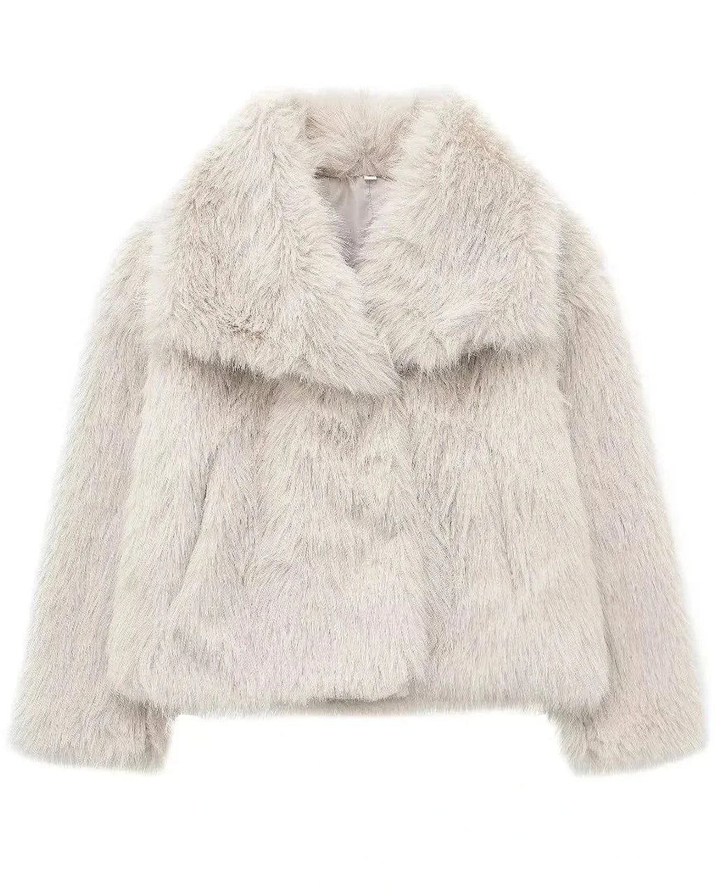 Women's Faux Fur Coat Jacket with Oversized Shawl Collar for Winter – Lorelei