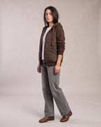 Women's Diamond Quilted Hooded Jacket with Fleece Lining in the Sleeves – Penelope