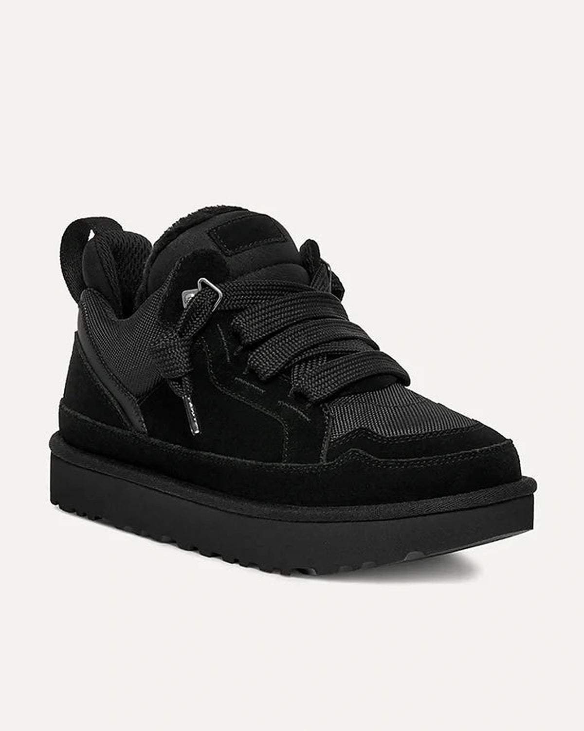 Women's Trainers with Platform Sole and Fleece-Lined Suede, Plaid Laces – Anya