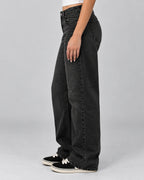 Women's High Waisted Wide Leg Jeans with Five-Pocket Styling – Tamsin Rose