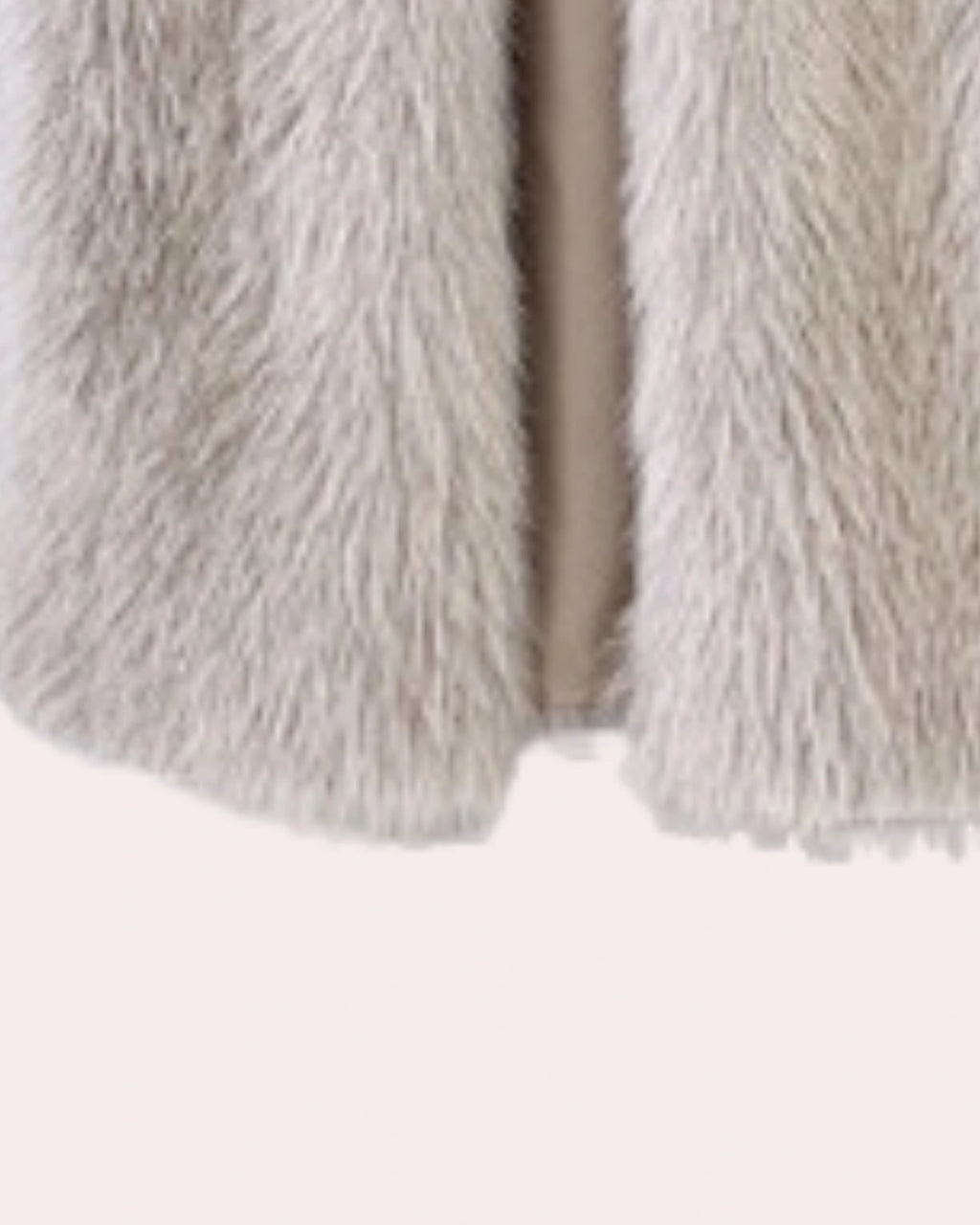 Women's Longline Shaggy Faux Fur Coat with Notch Collar, Relaxed Fit – Dora Belle