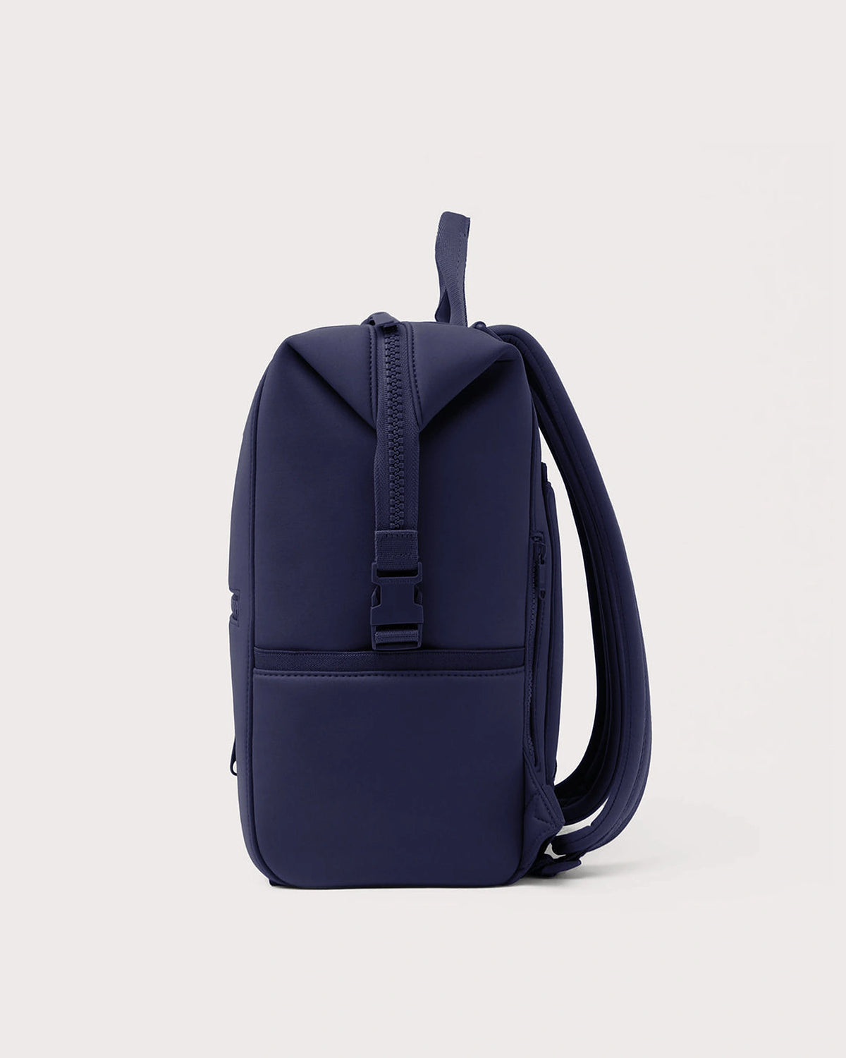 Women's Neoprene Diaper Backpack with Top Handle and Stroller Straps in Navy – Ursula Grey