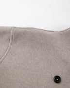 Women's Oversized Double-Breasted Wool-Blend Jacket with Stand Collar – Ivy Belle