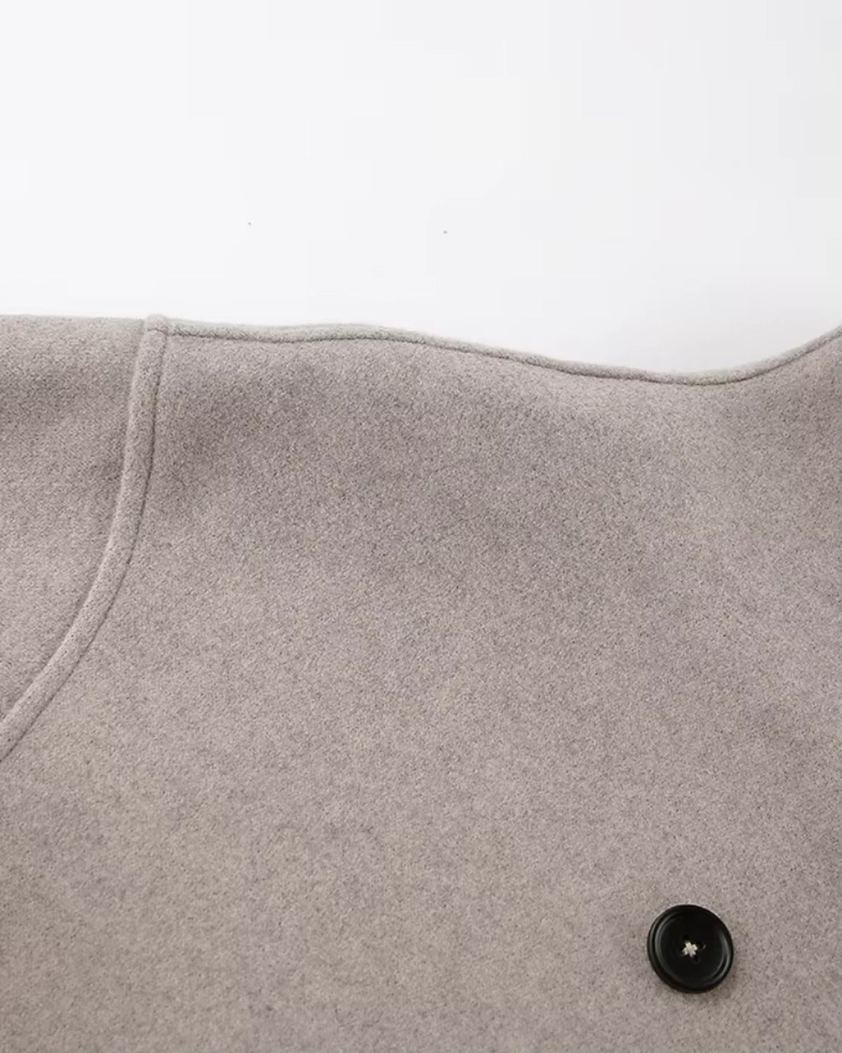 Women's Oversized Double-Breasted Wool-Blend Jacket with Stand Collar – Ivy Belle