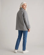 Women's Jackets for Women Oversized Stand Collar Wool-Blend Jacket with Button Front – Fleur Jane