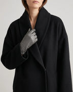 Women's Oversized Wool-Blend Winter Coat with Wide Collar – Fleur Belle