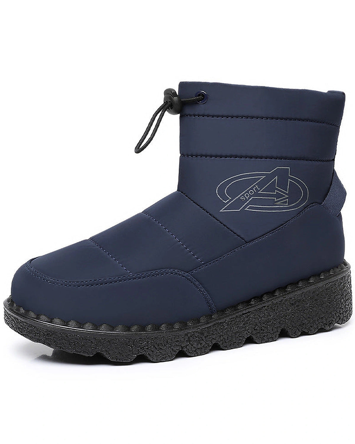 Women's Quilted Ankle Snow Boots with Side Zip and Toggle Collar – Nadia Rose