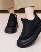 Women's Quilted Platform Ankle Boots with Elastic Side Panels – Nadia Mae