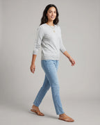 Women's Crew Neck Jumper with Contrast Shoulder Stripe – Orla Jane