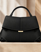 Women's Handbag, Structured Sculpted Top Handle Bag with Foldover Flap – Tessa Jane