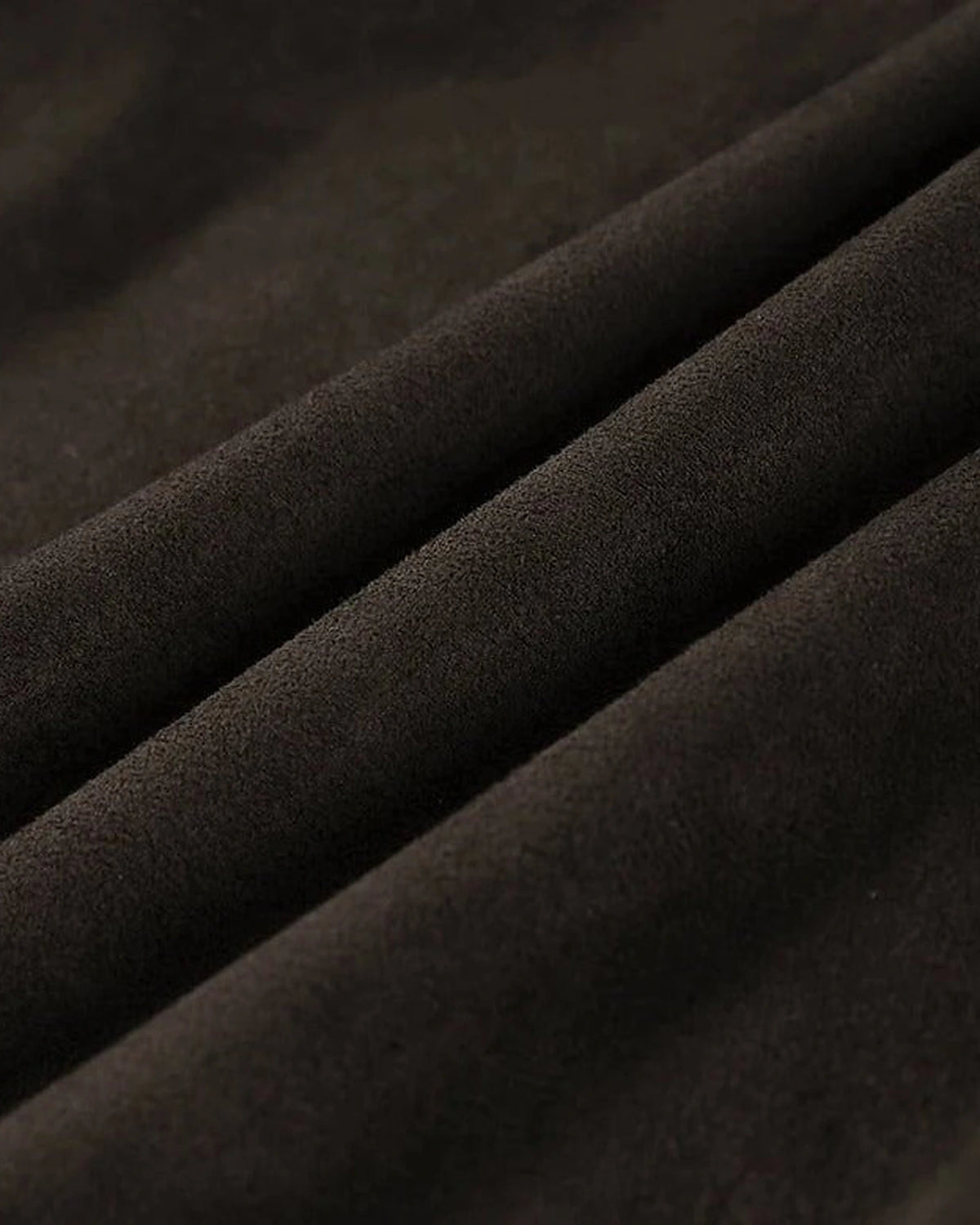 Women's Shaggy Faux Fur Trim Suede-Look Jacket with Open Front in Brown – Uma Jane